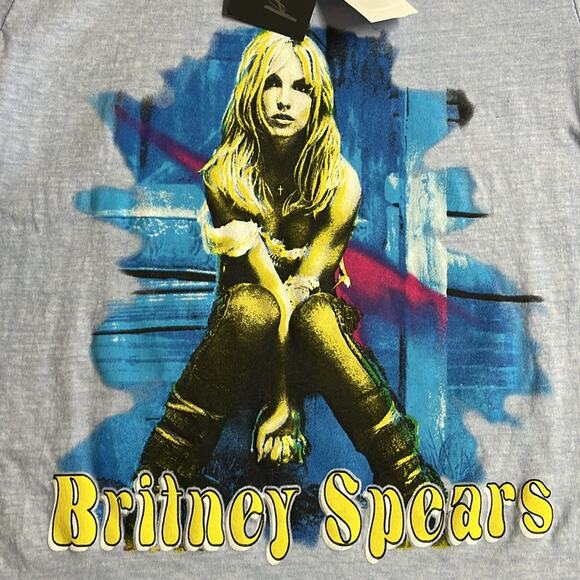 Britney Spears Graphic T-Shirt Light Blue Size M - Picture 3 of 4